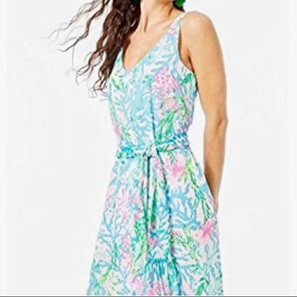 NWT Lilly Pulitzer Lani Maxi Dress Multi Coral Bay XXS - Picture 2 of 9